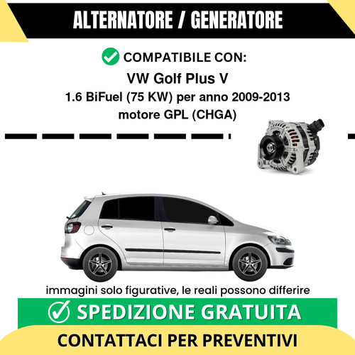 Alternatore golf plus 1 - v, 1.6