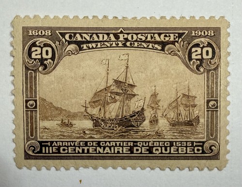 Canada 103 1908 20c marrone - canada, #103