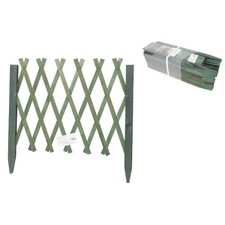 TRALICCIO IN LEGNO RETE ESTENSIBILE VERDE RAMPICANTI STACCIONATA 95 X 49 CM