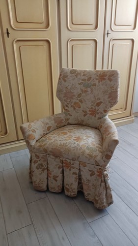Poltrona vintage legno nuova - poltrona,
