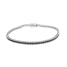 Bracciale Tennis Diamanti Neri