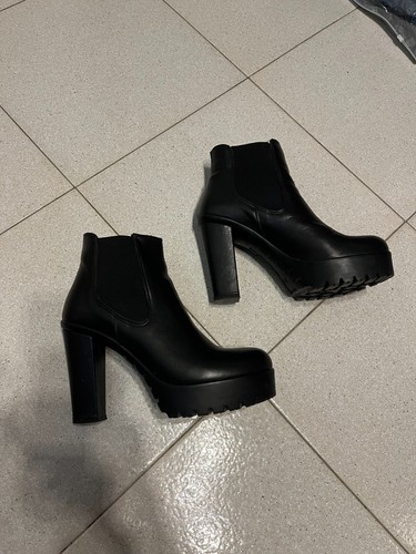 Stivaletti pelle donna neri - pelle,