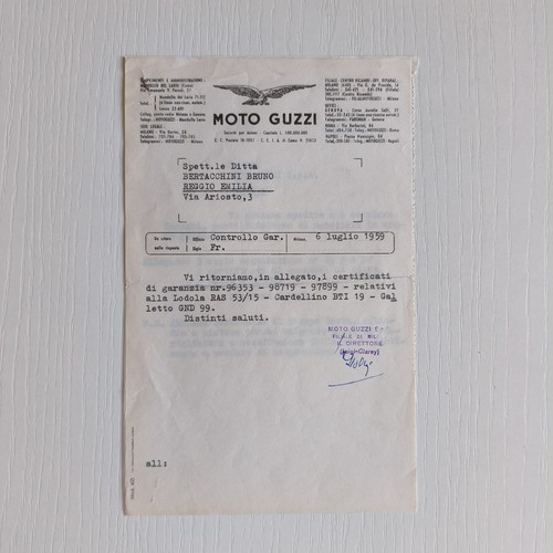 1959 moto guzzi ufficio - guzzi,