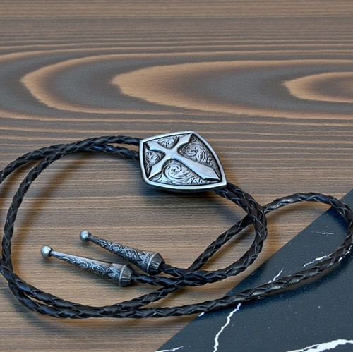 Cravatta western bolo cross - cravatta,