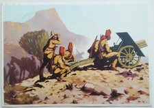 CARTOLINA ARTIGLIERIA INDIGENI