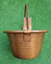 Antico paiolo in rame con