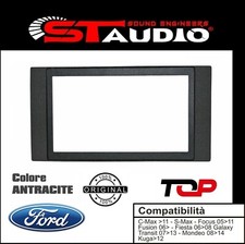 MASCHERINA AUTORADIO 2 DIN CON CORNICE IN TINTA PER FORD C MAX - TRANSIT - FISTA