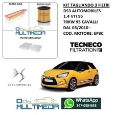 KIT TAGLIANDO 3 FILTRI DS3