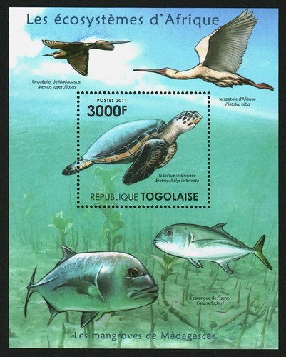 Foglio francobolli togo 2011 - foglio,