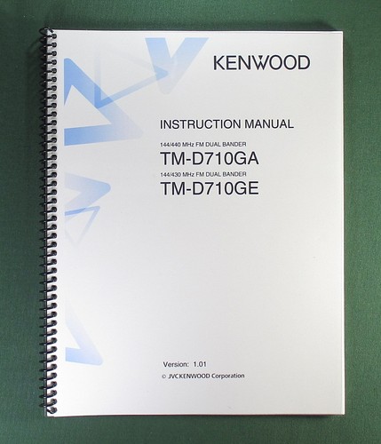 Kenwood d710ga manuale di - manuale,
