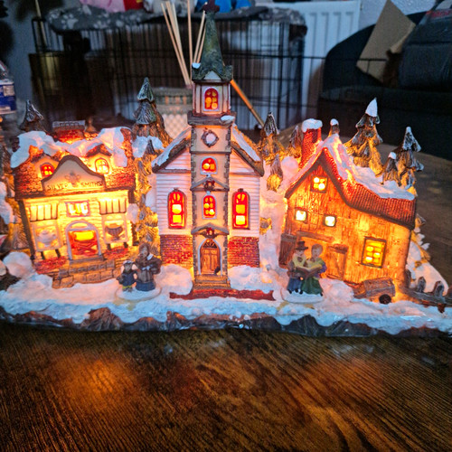 Illuminated resin christmas - illuminated,