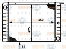 HELLA 8MK376720-461 Radiatore