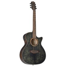 Chitarra western Grand Vintage Black, Auditorium, Cutaway, Sapele, Mogano