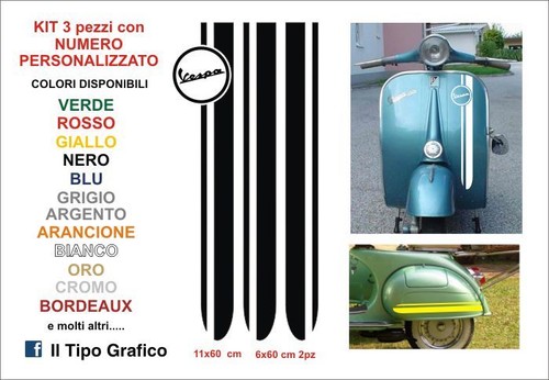 Kit adesivi vespa - kit, logo