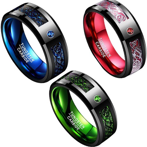 Anello uomo drago celtico 8 - drago,