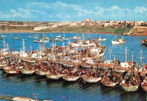 Cartolina lampedusa motobarca - cartolina,