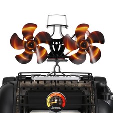 Wood Stove Fan Compatible for Buddy Heater, 10 Blades Heat Powered Fireplace ...