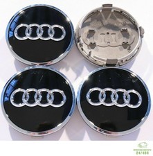 4 Tappi Coprimozzo per AUDI A3 A4 A7 A8 Q3 Q7 R8 61mm cerchi in lega borchie 8W