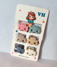 Mini Bow Hair Claw Clips for