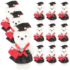  12 pezzi di laurea orso bambola bouquet bouquet peluche per bouquet decorazione