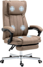 Sedia Da Ufficio Massaggiante a 6 Punti E 5 Modalità Di Massaggio Con Poggiapied