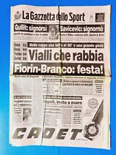 GAZZETTA DELLO SPORT 5 MARZO 1992 GENOA-LIVERPOOL 2-0 TORINO - SAMPDORIA - ROMA