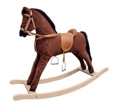 Solido cavallo a dondolo baio