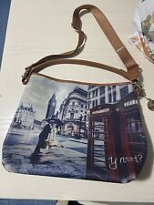 Borsa YNot? Con maniglia e tracolla disegno Londra