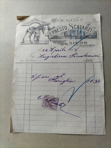 Siena 1908 mascalcia ernesto - -mascalcia,