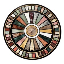 Piano In Marmo 42" Pietra Dura