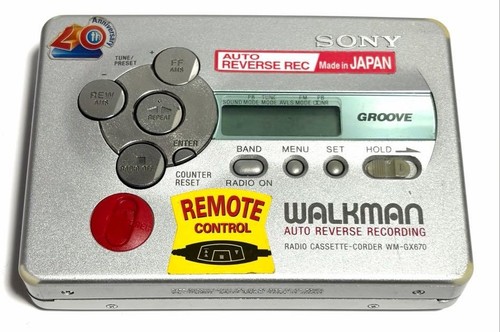 Walkman cassetta sony - walkman, wm-gx670