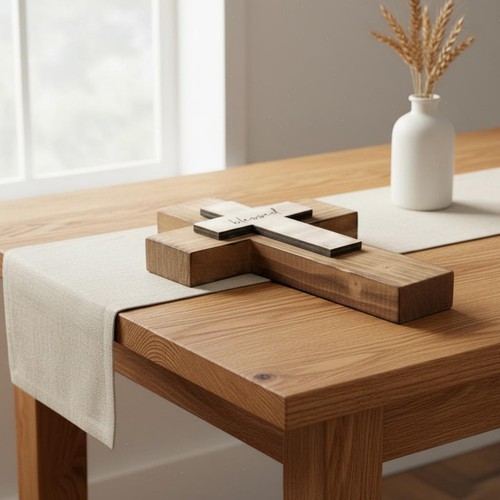 Croce doppio strato - strato, legno