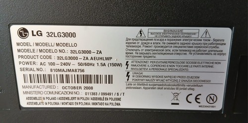 Modello 32lg3000 - modello,
