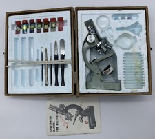 Microscopio Giocattolo Y.K.S. 100X - 750X ZOOM Vintage D’epoca