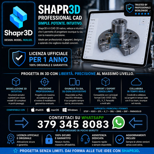 Shapr3d ufficiale anno - shapr3d,
