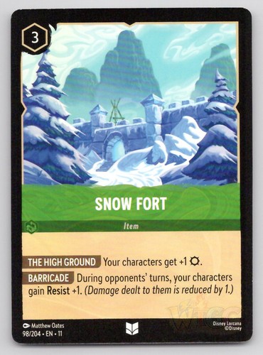 Lorcana snow fort winterspell - lorcana,