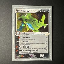 Pokemon PSA 8 Tyranitar Ex #111 Holo Ex Unseen Forces 2005 English
