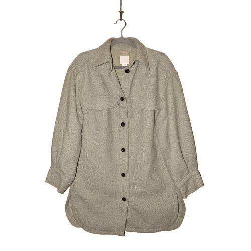 Giacca camicia tweed pesante
