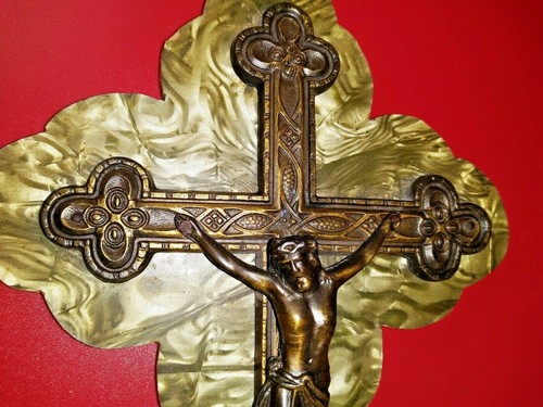 Antico crocifisso gesù cristo - crocifisso,