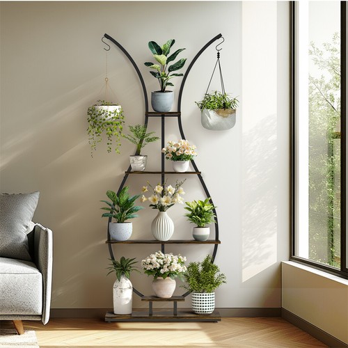 Porta piante legno - , scaffale