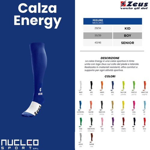 Calza calcio energy zeus - calza,