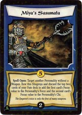 Miya's Sasumata - Fire & Shadow - Legend of the Five Rings CCG