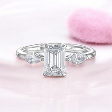 Anello oro bianco 18 kt taglio