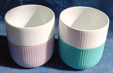 ROYAL COPENHAGEN - 2 tazzine da caffè / tazza FLUTED CONTRAST - Heather + Opal