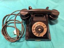 Telefono Vintage Antico Anni 50 Fatme Roma Bachelite Nero a disco, non testato