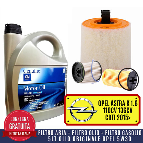 Kit tagliando opel astra 6 - opel, k