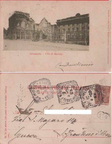 Cartolina alessandria villa - cartolina,