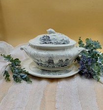 Zuppiera con vassoio vintage Laveno