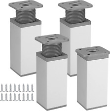 4 Pezzi Piedini per Mobili Regolabili Altezza, Gambe Base per Scrivania Mobili, 