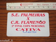 # PALMEIRAS FLAMENGO BIGLIETTO TICKET ENTRADA 2° FINAL COPA MERCOSUL 1999